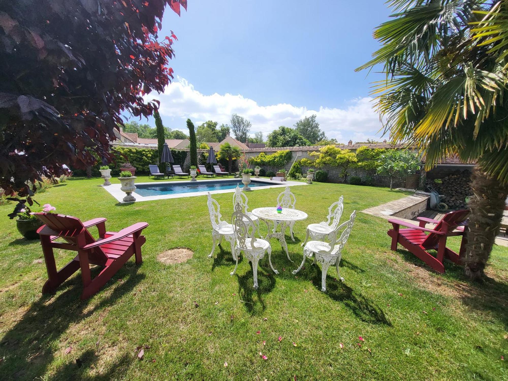 Bed and Breakfast Les Glycines Ury Exterior foto
